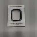 SDOCEBF Metal Case for Apple Watch Ultra/Ultra 2/Ultra 3 49mm, Military Grade Protection with Back Cover, Straight Edge Ultra Thin Lightweight Protective Cover for iWatch 49mm (Carbon Fiber Black White)