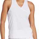 Adidas Womens Club Tennis Climacool V-Neck Tank Top (Large, White)