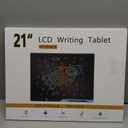 LCD Writing Tablet,16 Inch Colorful Screen Rechargeable Doodle Board Toddler Educational Toys for 3 4 5 6 Years Old Boys Girls Reusable Portable Drawing Tablet Christmas Toys Gifts for Kids (Black)