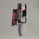 Bellelf Hair Straightener Brush, 9 Temp Settings with LED Display, 30s Fast Heating for Sleek & Smooth Hair, Dual Voltage Travel Hot Comb with 3D Brush Teeth, Portable Hair Styling Tool for Women (Black)