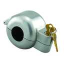 Prime-Line EP 4180 Doorknob Lock-Out Device – Doorknob Lock with Key to Block Access to Keyhole, Removeable and Easy to Use, Fits Round Doorknobs with Max Diameter of 2-7/8 in., Gray (Single Pack)