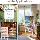 Falling in Art Easel Stand for Painting, Adjustable Wooden Easels for Painting Canvas Up to 42", Folding Art Easel for Drawing, Wedding Sign and Poster, Suitable for Kids and Adults(White)