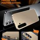 Gxmeuie Ultra Thin Case for Samsung Galaxy S24 5G, Silky Touch & Anti-Fingerprint Material, Slim Hard PC Matte Cover Anti-Scratch Shockproof Protective Cases for Samsung S24 5G 6.2-inch (Gold)