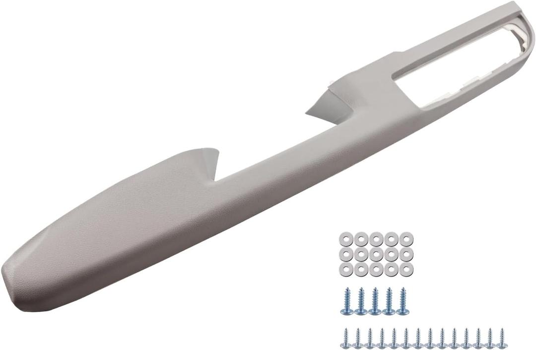 926-740 Front Armrest Repair Driver Side with Door Release Handle Above Armrest (Left) 27inch Fit for Chevrolet Chevy GMC Sierra Silverado Tahoe Suburban 2010-2014 Replace OE# 84127280, Grey (Gray)