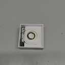 Smart Ring for Women Men, Health Tracker with Heart Rate/Blood Oxygen/Blood Pressure/Sleep Monitor/Step Counting, IP68 Waterproof Fitness Ring, No App Fees (Silver, 8#)