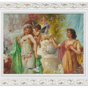 DIY Wood Frame for 20x24 Stretched Canvas Paintings, Retro White Ornate Picture Frame for Vintage Wall Art Prints, No Backboard & Cover, Open Back Canvas Frame for Living Room Decoration 