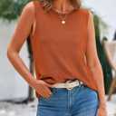 BTFBM Sleeveless Sweater Tops for Women 2026 Crew Neck Lightweight Casual Loose Tank Summer Outfits Fashion Clothing (S)