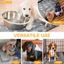 VitalCozy 4 Pcs Dog Crate Pads, Ultra Soft Warm Washable Anti-Slip Kennel Bed Mat for Pets, Reversible, Replaceable, Cozy Cage Liner for Small Medium Large Dogs and Cats(20 x 30 x 1.6 Inch,Gray)