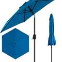 7.5 ft Outdoor Patio Market Umbrella, Light Turquoise Blue