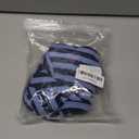 Dog Winter Warmer Fleece Onesie, Bodysuit for Small Medium Large Dogs, Stretchy Cold Weather Pet Warmer Jumpsuit Puppy Onesie Lightweight, Blue Stripe, Large