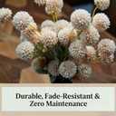 Fake Flowers in Vase for Centerpieces, Faux Flowers in Modern Ceramic Vase Set of 3 with 8 Artificial Autumn Chrysanthemums Artificial Decorative Swags