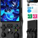 R36MAX Retro Handheld Game Console, 4.0 Inch 720x720 IPS Screen, Built-in 18, 000+ Classic Game, Portable Hand Held Open Source Linux System, 4000mAh Battery Retro Gaming Console(Black 64GB)