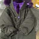 Girl Winter Coats Heavyweight Hooded Puffer Jacket Kid Parka Fleece Snow Outwear, Size 120