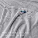 Bedsure GentleSoft Fleece Blanket Twin Size Light Grey - 300GSM Lightweight Plush Fuzzy Cozy Soft Warm Blanket for Bed, Sofa, Couch, Travel, Camping, 60x80 inches