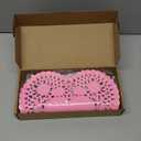 300PcsCraft Gift Heart Paper Doilies Sets Including 100 * 10 Inch Valentine Lace Paper Heart Doilies, 200 Glitter Heart Shaped Stickers for Mother's Day Wedding Cakes Desserts Food Decor