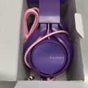 AILIHEN C8 Girls Headphones, On-Ear Headphones Wired with Microphone and Volume Control Foldable Corded Stereo 3.5mm Headset for Girls School Chromebook Laptop Computer PC Tablets Travel (Purple Pink)