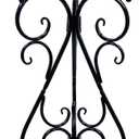 Metal Plant Stand Indoor Outdoor, Single Flower Pot Stands 22.5 Inch Tall, Planter Pedestal Holder for Patio Corner Garden Porch Farmhouse, Black(1 Pack)