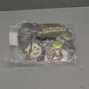 Frienda 6 Pcs 60s 70s Outfit for Women Hippie Halloween Costume Set Peace Sign Earring Headband Fringe Vest Tassel Cardigan (X-Large, Army Green)