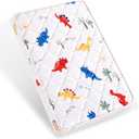 Pack and Play Mattress 38" x 26" x 1.5", Firm Support and Comfort Foam, Soft Playard Mattress for Babies and Toddlers, Baby Essentials Items (Dinosaur)