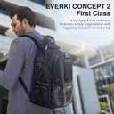 EVERKI Concept 2 Professional Laptop Backpack – Travel Backpack for Men, Laptop Bag Fits 17.3-Inch – 30L Durable Business Back Pack with Ballistic Nylon & Leather – Black (EKP133B)
