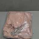 NICETOWN Pink Linen Textured Shower Curtain Set Waterproof, Semi Sheer Light Filtering Privacy Farmhouse Fabric Bathroom Decor with 12 Rustproof Metal Hooks, 72x72 Inch, 1 Panel