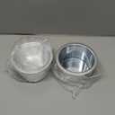 BBTO 2 Pcs Wax Pot Wax Melt Warmer Replacement Inner Pot Liner 14oz Metal Tin 4'' Portable Hair Removal Waxing Bowl Container for 500 ml Hair Removal Machine