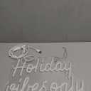 Christmas Neon Sign Holiday Vibes Only Neon Sign Festive LED Wall Decor for Christmas, Seasonal Parties & Winter Home Decor Cheerful Holiday Design