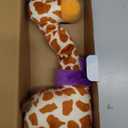LLUKEME Dancing Talking Giraffe Toy, Stuffed Animal Baby Toy Repeating What You Say, Glowing Musical Electronic Giraffe Gifts for Toddlers 13 Years Old, Easter Gift for Kids (New Giraffe)