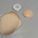 Invisible Strapless Sticky Bra Push up for Women, Ultra Adhesive Bra for Backless Dress, Cleavage Bra Lift Novelty Bras (B Cup, Light Beige)