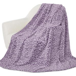 Purple Blankets for Women Mom, Soft Plush Fleece Throw Blanket for Bed Couch Travel Camping, Purple Gifts for Women Mothers Day, All Seasons Lavender Decor for Bedroom Dorm 50"x60"