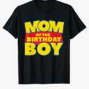 Mom Of The Toy Birthday Boy Funny Story Theme B-day T-Shirt Small
