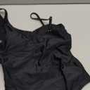 Blooming Jelly Women's Sexy One Piece Bathing Suits One Shoulder Swimsuits Slimming Mesh Swimwear (Medium, Black)