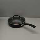 T-Fal Ultimate Hard Anodized Nonstick Fry Pan With Lid 10 Inch, Oven Broiler Safe 400F, Lid Safe 350F, Cookware, Kitchen, Home, Versatile Frying Pan, Skillet, Pots and Pans, Dishwasher Safe, Black