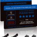 2Pack Rideshare Car Sign, Double-Sided Waterproof and UV-Protected Tips Rating Appreciated Rideshare Headrest Hanger Sign, Accessory for Rideshare Drivers 9''x6''
