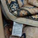 WITSHOCK Washable Area Rug, Area Rugs 9x12 Living Room Bedroom, Vintage Boho Accent Kitchen Rugs Non Slip Washable Stain Low Pile Resistant Floor Carpet Indoor for Dining Room Office Home Decor, Red