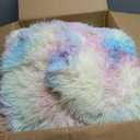 Cute Unicorn Rug for Girls Bedroom, 6x9 Plush Fluffy Princess Rainbow Area Rug for Girls Room Soft Big Shag Carpet for Living Room Baby Toddler Kids Room Colorful Kawaii Room Decor