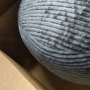 ENBAOHUI Bean Bag Chairs with Memory Foam Chairs for Kids Teens Toddler Faux Fur Sofa Chair with Handle Grey