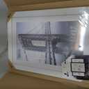 VCK Poster Frame 11×17 Inch Wooden Picture Frames White Certificate Frame with Plexiglass Wall Mounting Type for Gallery Office Home, 11X17
