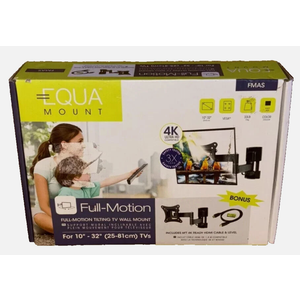 EQUA FULL MOTION TILTING TV WALL MOUNT BRACKET SWIVEL 10"-32" IN LED LCD NEW