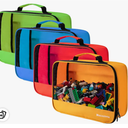 4 PCS Toys Storage Bag, Classic Bricks Building Set Storage Bag, Travel Case for Building Toys, Puzzles