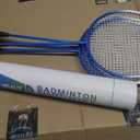 HIRALIY Badminton Set, 4 Rackets, 12 Birdies, 1 Carrying Bag, 4 Grip Tapes
