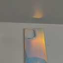 KERZZIL Cute Holographic Compatible with iPhone 16 Pro Rectangle Case, Slim Colorful Glossy Soft TPU Silicone Protective Durable Cases Cover for Women Girls Blue Purple