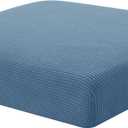 Hokway Stretch Couch Cushion Slipcovers Reversible Cushion Protector Slipcovers Sofa Cushion Protector Covers(Denim Blue, Small)