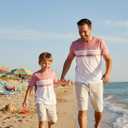 PATPAT Family Matching Outfits Mommy and Me Dresses Floral Dress & T-Shirts | Mommy and Me Easter Dresses, Puff Sleeve Floral Sundress, Cotton Blend T-shirts, Couples Party Wedding Vacation Outfits