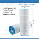 C-7483 Pool Filter Cartridge Replaces Hayward SwimClaer C3030, C3025, C3020, C580E, Compatible with Hayward CX580XRE, Pleatco PA81-PAK4, Filbur FC-1225 FC-6425, 4 Pack