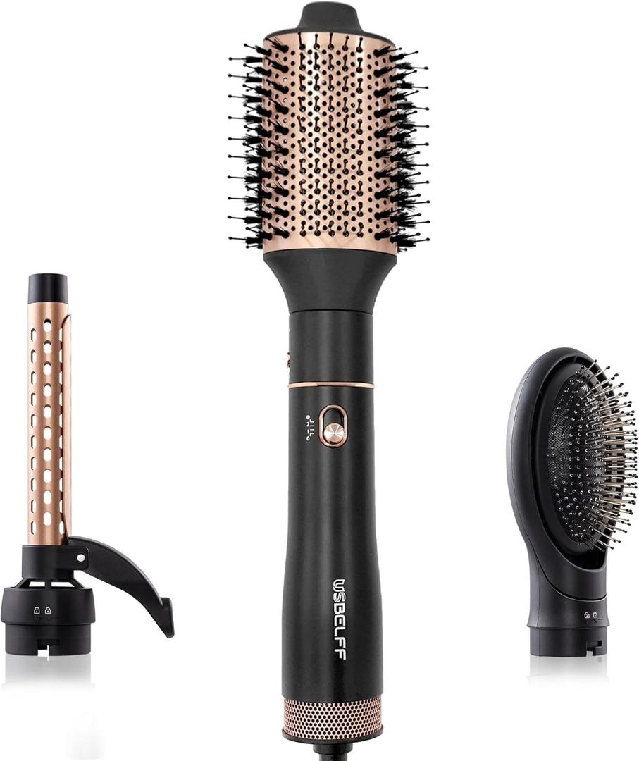 Hair Dryer Brush Blow Dryer Brush in one - one Step for Drying and Straightening,Volumizer Multi-Styler for All Hair Types, Frizz-Free Blowout Brush for Salon Quality Hair Dryer Brush Blow Dryer Brush in one - one Step for Drying and Straightening,Volumizer Multi-Styler for All Hair Types, Frizz-Free Blowout Brush for Salon Quality