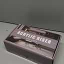 Aheroi Acrylic Risers, 8 Pcs 2 Set(7L~8L~9L) Display Risers, Black Arylic Display Stands Acrylic Shelf Riser, Display Holders for Vendor Events, Cupcake Stands, Toys Display Clear Shelves