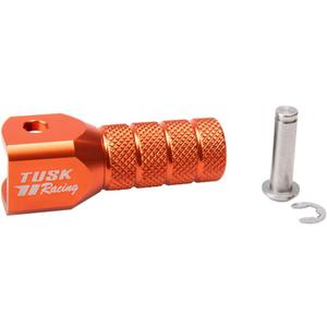 Tusk Orange Folding Shift Lever Replacement Tip  CNCMachined Foot Peg Pad with Textured Surface for Gear Control