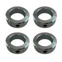 AZSSMUK Shaft Collars 1-1/2" Bore Solid Steel Style Zinc Plated Set Screw 4 Pieces