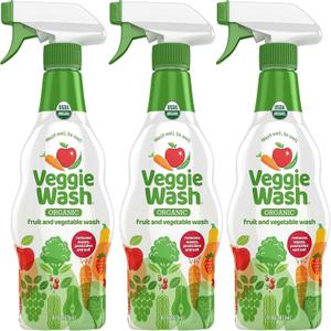Veggie Wash Organic Fruit and Vegetable Wash, Certified Organic, Ideal for Cleaning Produce, 16 Fluid Ounce, Pack of 1  